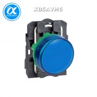 [슈나이더]XB4BVM6 /파일럿램프/메탈 베젤 AC220V 청색