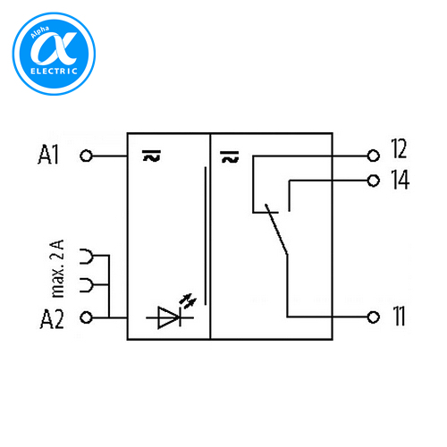 [무어] 52001 / 릴레이 모듈 / MIRO 6.2 24VDC-1U OUTPUT RELAY / IN: 24 VAC/DC - OUT: 250 VAC/DC / 6 A / 1 C/O contact - 6,2 mm screw-type terminal