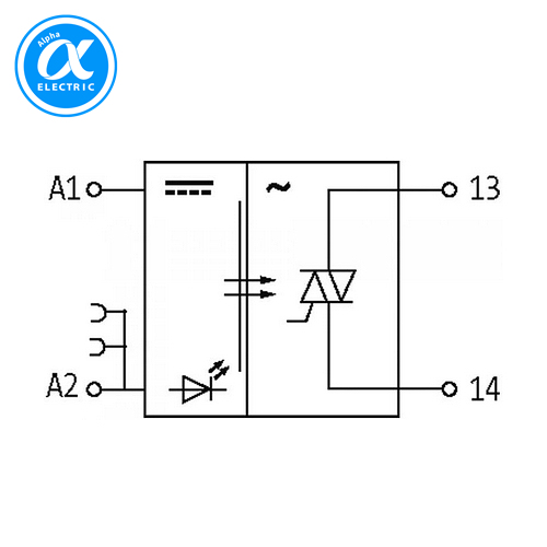 [무어] 52551 / 옵토커플러(Triac) / MIRO TH 5VDC SK OPTO-COUPLER MODULE / IN: 5,5 VDC - OUT: 250 VAC / 0,5A / 6,2 mm screw-type terminal