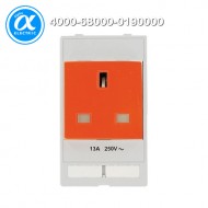 [무어] 4000-68000-0190000 / 판넬 전면 인터페이스 - 인서트 / MODLINK MSDD SOCKET INSERT GREAT BRITAIN / 250VAC/13A orange