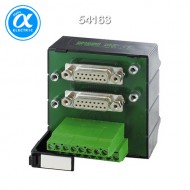 [무어] 54163 / 패시브 인터페이스 - 신호변환/3-wire 연결 / SV-2 X SUB D 25 -KL.  FOR SIGNAL TRANSFER / 125 VAC/DC / 2 A / mounting rail / screw-type terminal