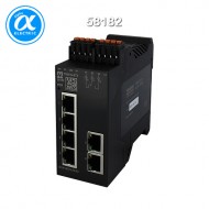 [무어] 58182 / 스위치/Lite-managed Switch / TREE M-6TX Lite managed Switch 6 Ports / 6x10/100BT IP20  plastic / RJ45 / Alarm relais