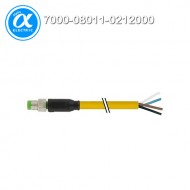 [무어] 7000-08011-0212000 / 커넥터+케이블/Signal / M8 male 0° with cable / PUR 4x0.25 ye UL/CSA 20m