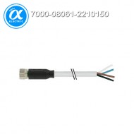 [무어] 7000-08061-2210150 / 커넥터+케이블/Signal / M8 female 0° with cable / PUR 4x0.25 gy UL/CSA 1,5m