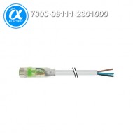 [무어] 7000-08111-2301000 / 커넥터+케이블/Signal / M8 female 0° LED with cable / PUR 3x0,25 gy UL,CSA+drag chain 10m