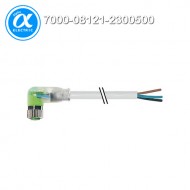 [무어] 7000-08121-2300500 / 커넥터+케이블/Signal / M8 female 90° with cable LED / PUR 3x0.25 gy UL/CSA+drag chain 5m