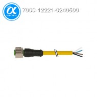 [무어] 7000-12221-0240500 / 커넥터+케이블/Signal / M12 female 0° with cable / PUR 4x0.34 ye UL/CSA 5m