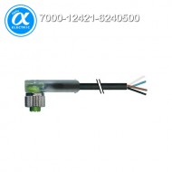 [무어] 7000-12421-6240500 / 커넥터+케이블/Signal / M12 female 90° with cable LED / PUR 4x0.34 bk UL/CSA 5m
