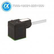 [무어] 7000-18021-2261000 / 밸브 커넥터+케이블 / MSUD VALVE PLUG FORM A 18MM / PUR 3X0.75 GRAY, 10m