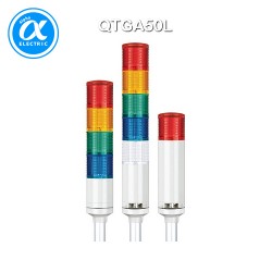[큐라이트] QTGA50L / 시그널 타워램프(Ø50) / Pole 취부형 / 외경 50mm LED 점등/점멸형 타워램프 / Max.85dB 부저음 조절형(선택 사양)