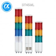 [큐라이트] ST45ML / 시그널 타워램프(Ø45) / 직부형 / 외경 45mm LED 점등/점멸형 타워램프 / Max.90dB 부저음 고정형(선택 사양)