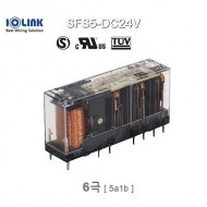 [삼원ACT] SFS5-DC24V / 세이프티 릴레이 / 6극, 접점 5a1b (5NO+1NC) / 코일 전압 24VDC